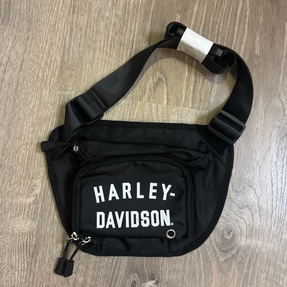NWT Harley-Davidson® Women's Deluxe 'Fanny Pack' Adjustable Waist Strap Black - Picture 4 of 8